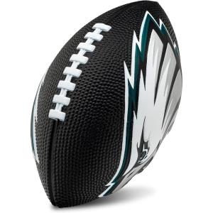Franklin Sports NFL Football – Kids Foam Football – Soft Junior Size 8.5″ Ball with 3D Logos – Perfect for Gameday + Tailgates(Philadelphia Eagles)
