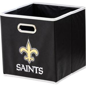 Franklin Sports NFL Storage Bins – Collapsible Cube Container + Basket – NFL Office, Bedroom + Living Room – 11″x11″(New Orleans Saints)