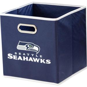 Franklin Sports NFL Storage Bins – Collapsible Cube Container + Basket – NFL Office, Bedroom + Living Room – 11″x11″(Seattle Seahawks)