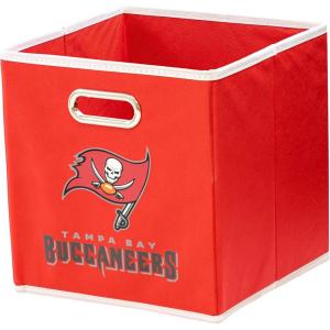Franklin Sports NFL Storage Bins – Collapsible Cube Container + Basket – NFL Office, Bedroom + Living Room – 11″x11″(Tampa Bay Buccaneers)