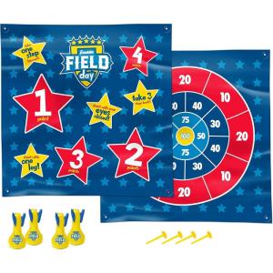Franklin Sports Toss N Flip Darts – Indoor and Outdoor Game for Kids – Yard Toss Game with Inflatable Red + Blue Darts Included