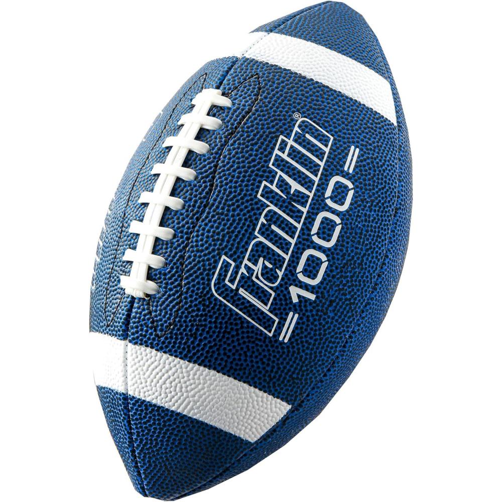 imageFranklin Sports Youth  Adult Footballs  Extra Grip 1000 Official Size Junior  Pee Wee Kids  1  12 PacksBlueWhite