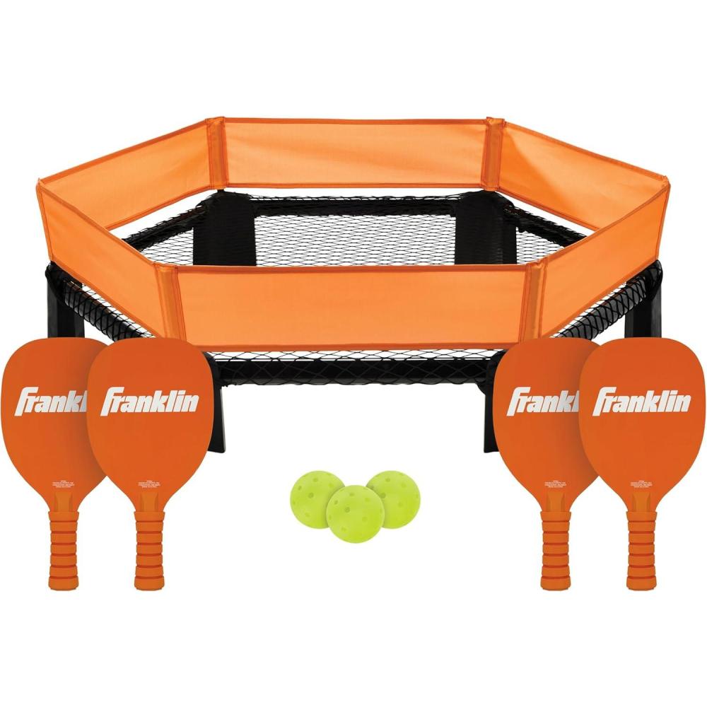 imageFranklin Sports Outdoor Game Sets  PicklePop  Spyderball  Includes Nets Balls Paddles  Carry Bags  Family FunPicklepop