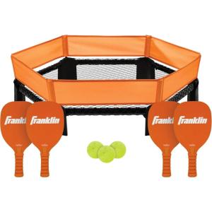 Franklin Sports Outdoor Game Sets – PicklePop + Spyderball – Includes Nets, Balls, Paddles + Carry Bags – Family Fun(Picklepop)