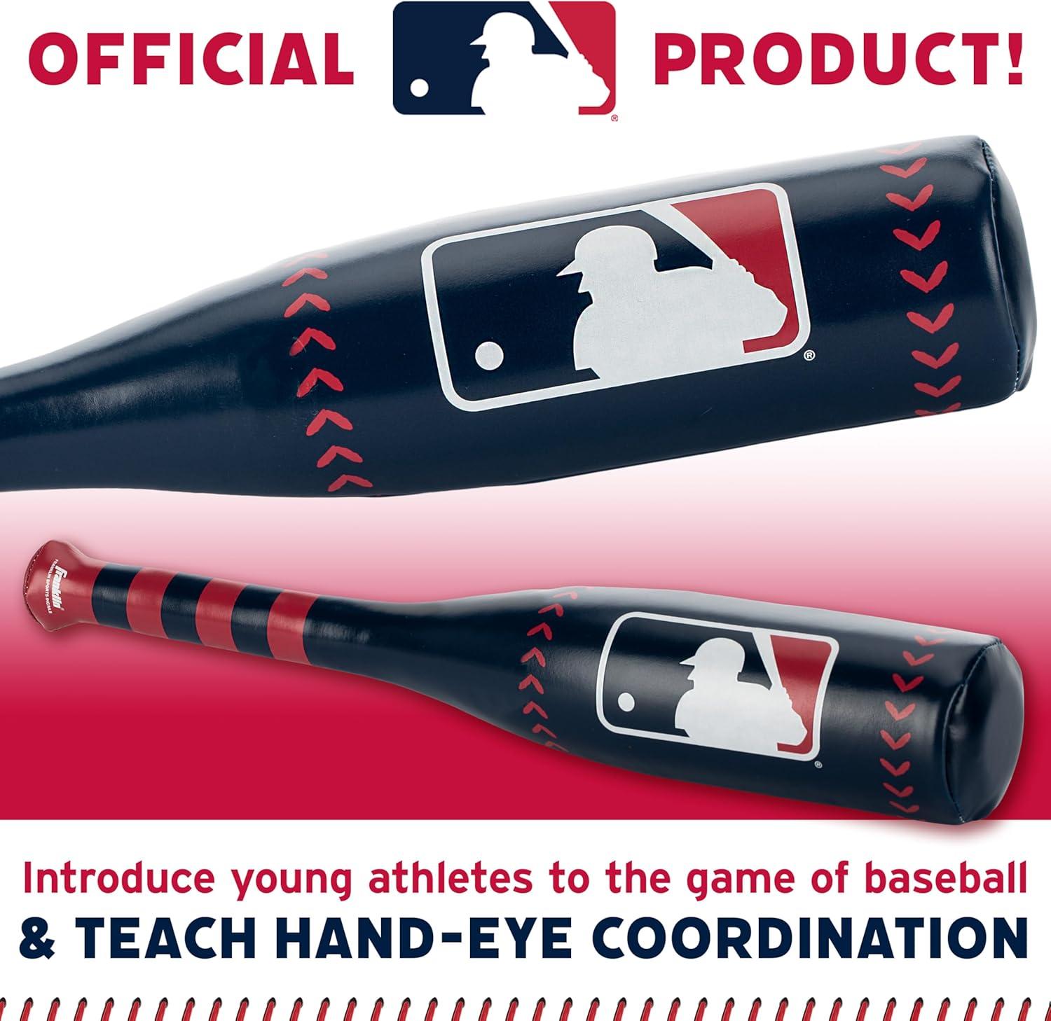 imageFranklin Sports MLB 21quot Soft Sport Bat ampamp Ball Blue Lightweight Kids Bat Ball