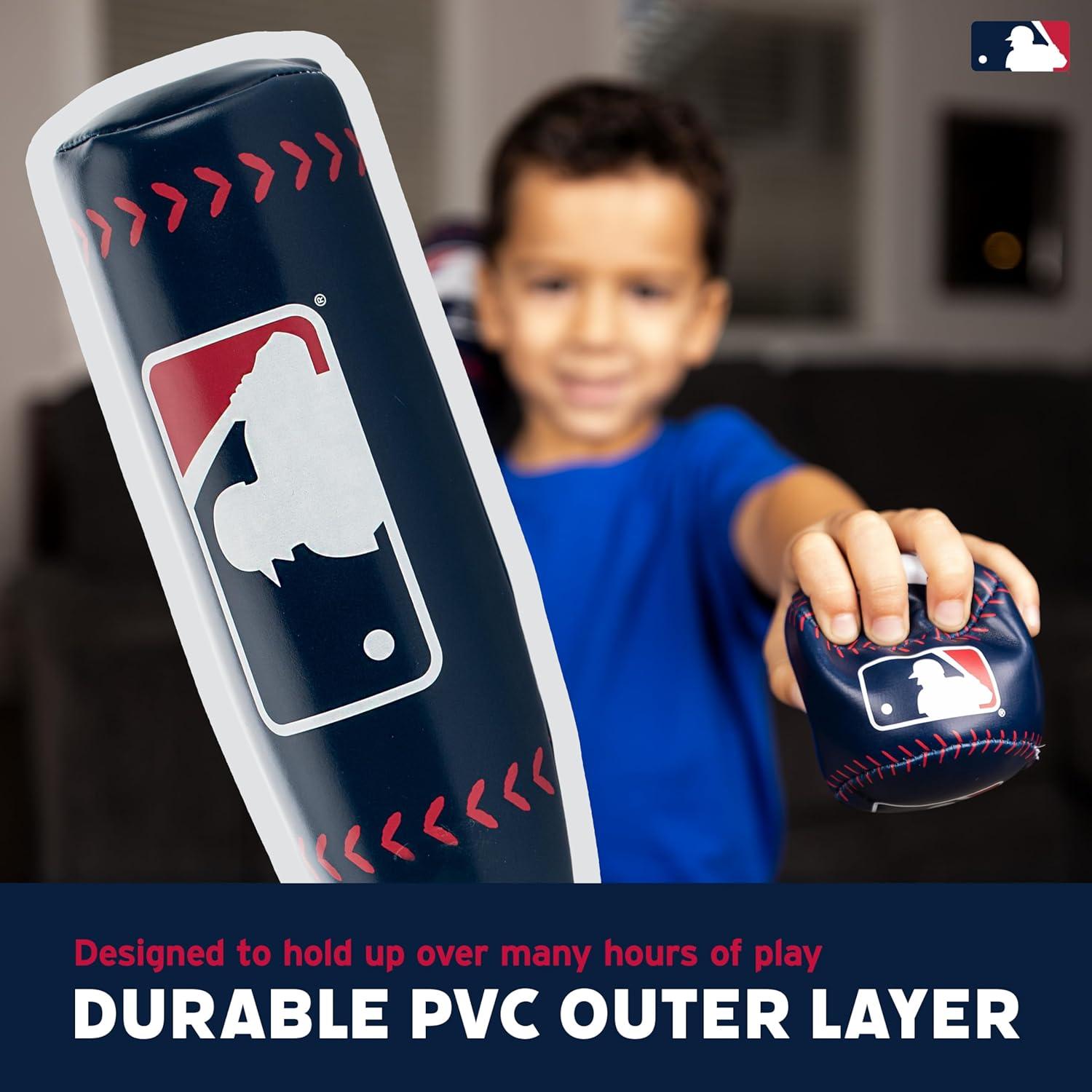 imageFranklin Sports MLB 21quot Soft Sport Bat ampamp Ball Blue Lightweight Kids Bat Ball