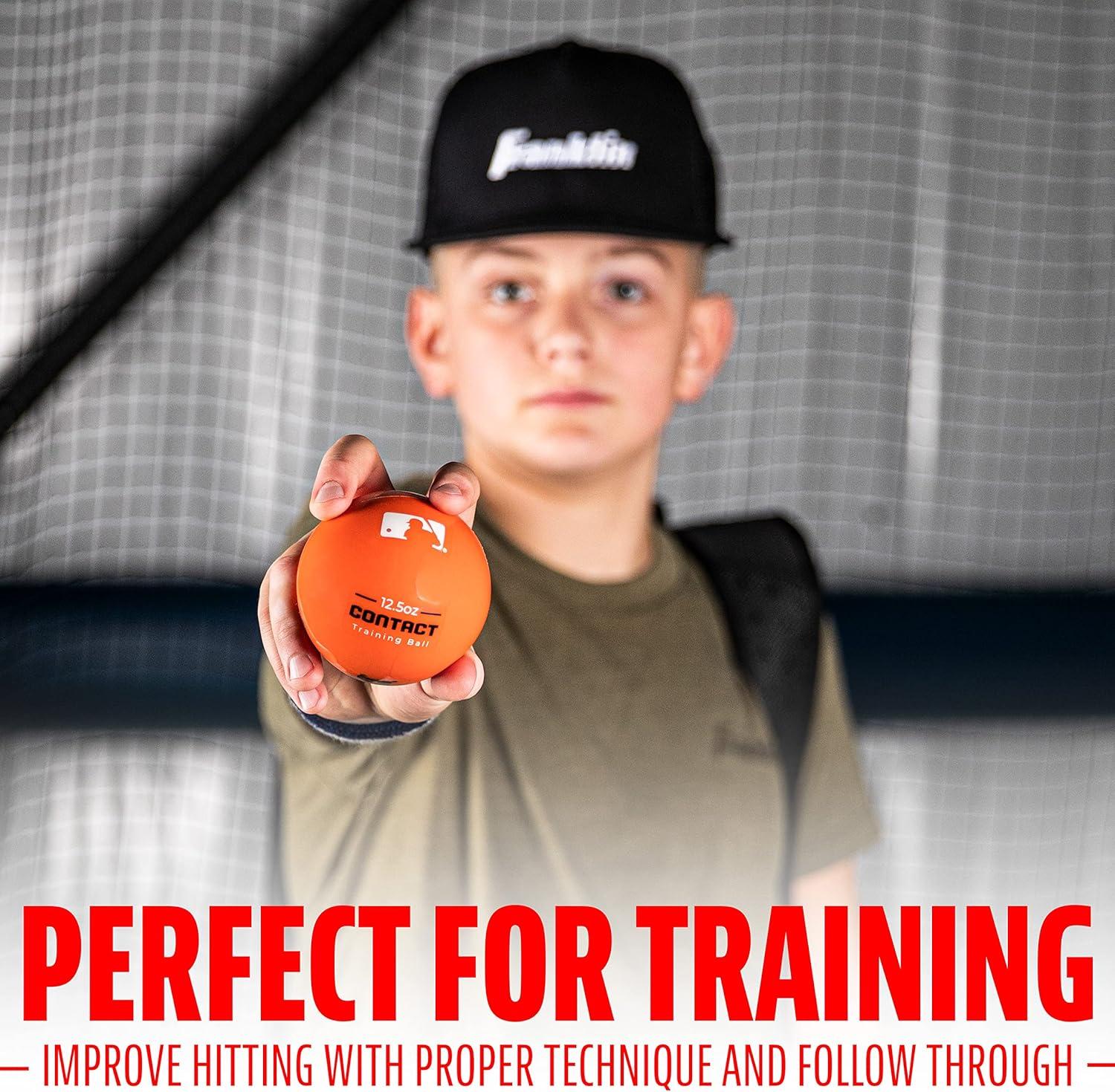 imageFranklin Sports MLB Home Run Training Ball 125 oz 3 Pack