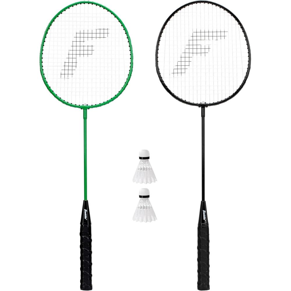 imageFranklin Sports Badminton Racket  Birdie Set  Replacement Badminton Equipment for Kids  Adults  2 Player  4 Player Badminton Racket SetsGlow in the Dark