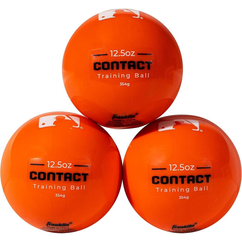 imageFranklin Sports MLB Home Run Training Ball 125 oz 3 Pack