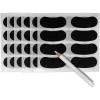 imageFranklin Sports Eye Black Stickers for Kids  Customizable Lettering Baseball and Football Eye Black Stickers  White Pencil Included  Includes 24 PairsBlack