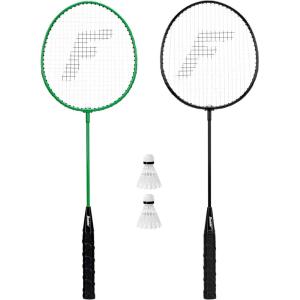 Franklin Sports Badminton Racket + Birdie Set – Replacement Badminton Equipment for Kids + Adults – 2 Player – 4 Player Badminton Racket Sets(Glow in the Dark)