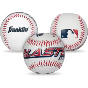 Franklin Sports Blaster Plastic Baseball Bat + Ball Set – Youth 32″ Toy Bat + Official Stitched 70mm Lightweight Ball(Replacement Balls)
