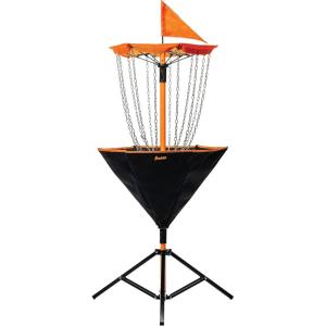 Franklin Sports Disc Golf Baskets – Portable Disc Golf Target with Chains Included – Disc Golf Basket Stand Equipment for Hole + Course Creation(Deluxe Steel Chain)