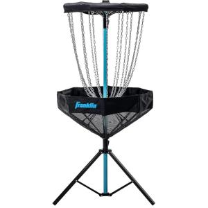 Franklin Sports Disc Golf Baskets – Portable Disc Golf Target with Chains Included – Disc Golf Basket Stand Equipment for Hole + Course Creation(Elite Steel Chain)