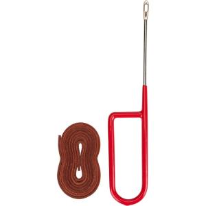 Franklin Sports Glove Lacing Repair Kit – Dr. Glove Baseball + Softball Glove Leather Laces + Relacing Needle – Laces for Fielder + Catcher’s Mitts(Natural)