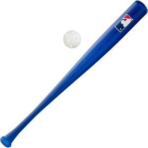 Franklin Sports MLB Kids Baseball Bat and Ball Set – Lightweight 30″ Youth Plastic Bat – Multiple Colors(Blue)