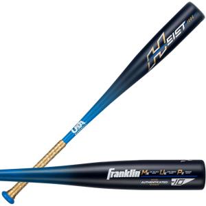 Franklin Sports Youth Baseball Bat – Heist Kids Baseball Bats for Ages 8-12 – 2 5/8″ Inch Big Barrel Kids Metal Bat – Youth Drop -9 + -10 Aluminum Bats – USA Baseball – 26″ to 30″ Bats(Royal)