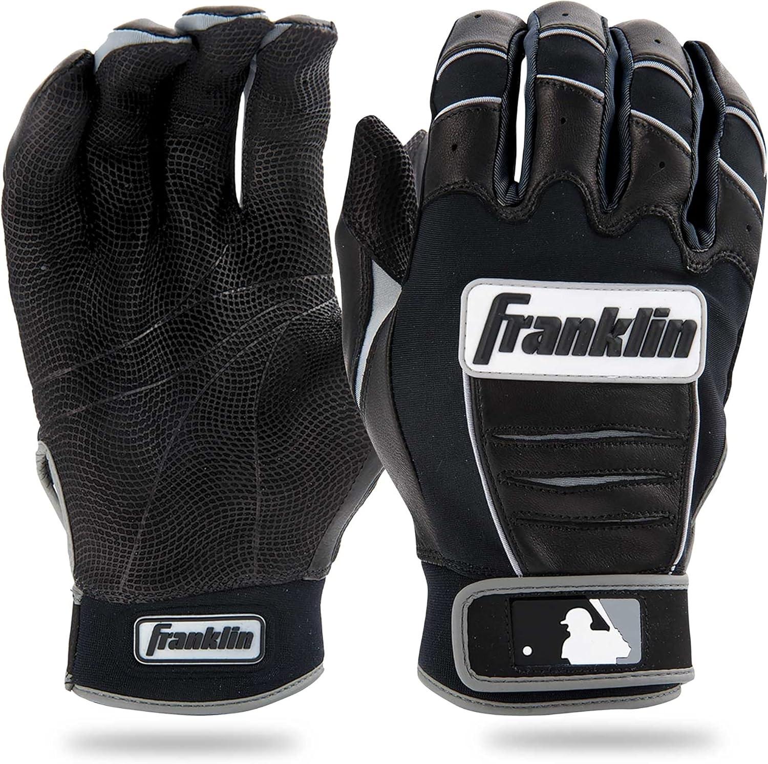 imageFranklin Sports MLB Baseball Batting Gloves  CFX Pro Adult  Youth  Baseball  Softball  Multiple Sizes  ColorsBlackBlack