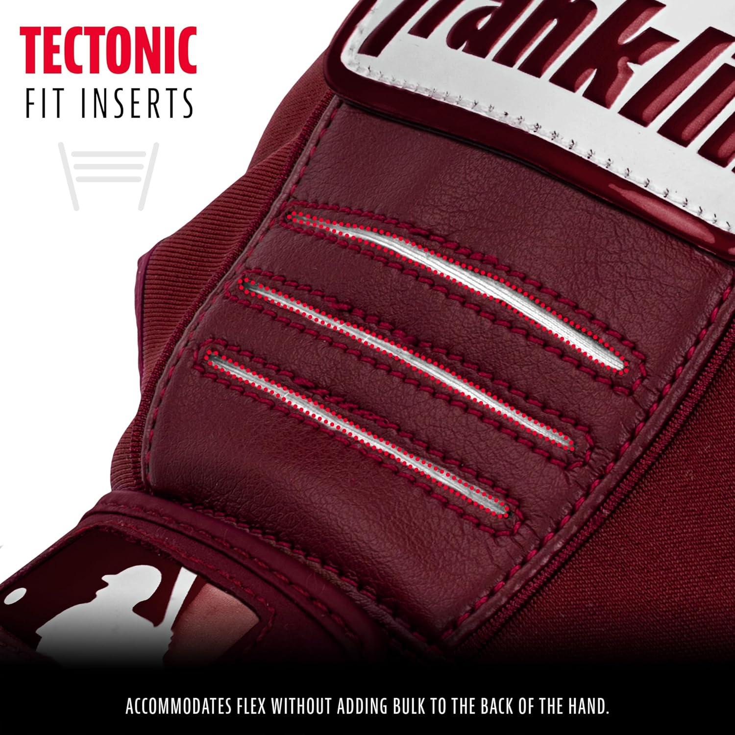 imageFranklin Sports MLB Baseball Batting Gloves  CFX Pro Adult  Youth  Baseball  Softball  Multiple Sizes  ColorsBurgundy