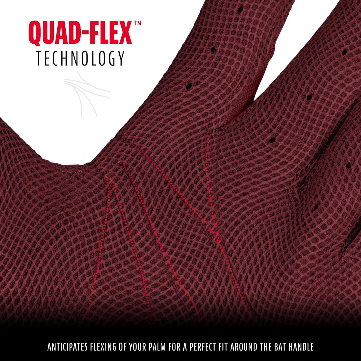 imageFranklin Sports MLB Baseball Batting Gloves  CFX Pro Adult  Youth  Baseball  Softball  Multiple Sizes  ColorsBurgundy