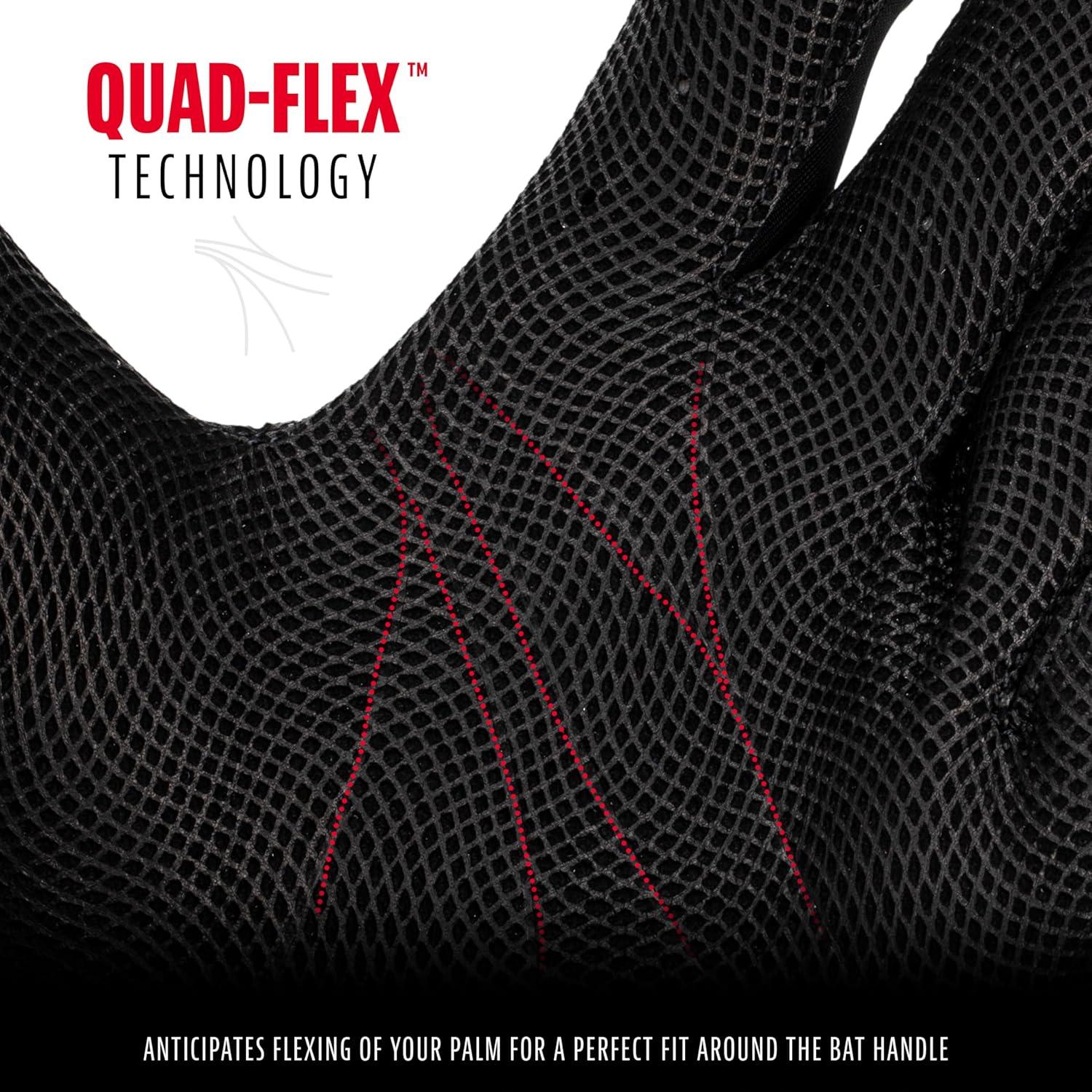 imageFranklin Sports MLB Baseball Batting Gloves  CFX Pro Adult  Youth  Baseball  Softball  Multiple Sizes  ColorsChrome Black