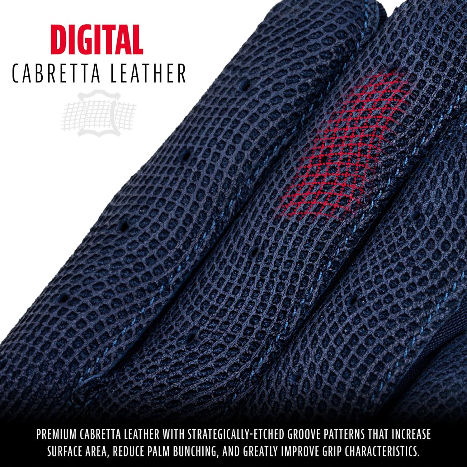 imageFranklin Sports MLB Baseball Batting Gloves  CFX Pro Adult  Youth  Baseball  Softball  Multiple Sizes  ColorsChrome Navy