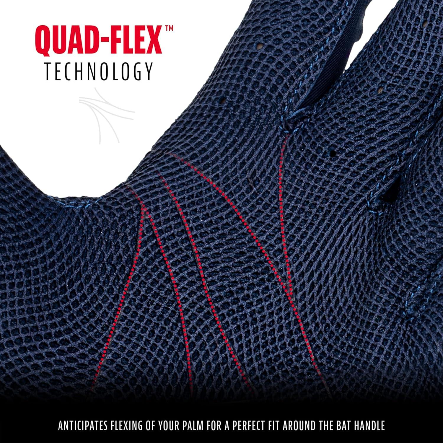 imageFranklin Sports MLB Baseball Batting Gloves  CFX Pro Adult  Youth  Baseball  Softball  Multiple Sizes  ColorsChrome Navy