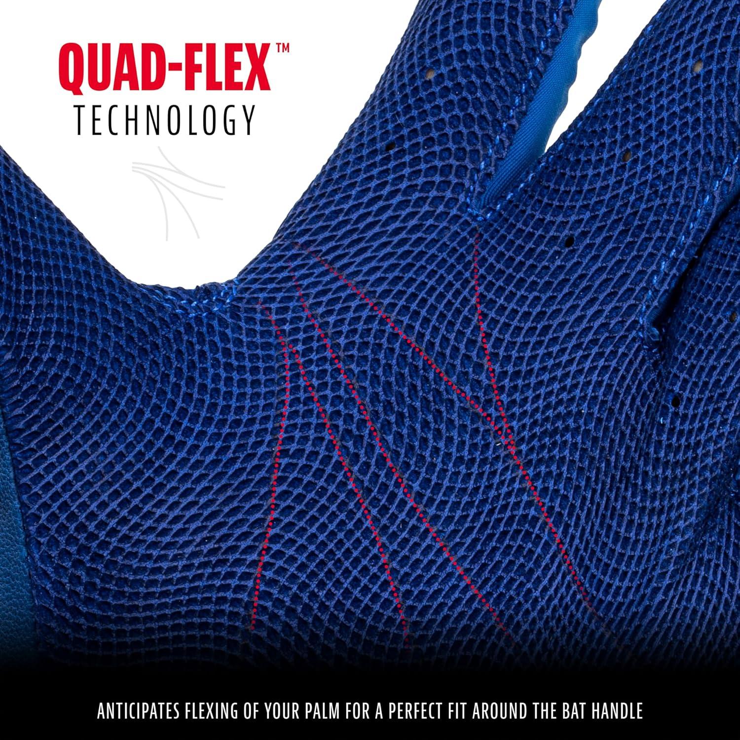 imageFranklin Sports MLB Baseball Batting Gloves  CFX Pro Adult  Youth  Baseball  Softball  Multiple Sizes  ColorsChrome Royal