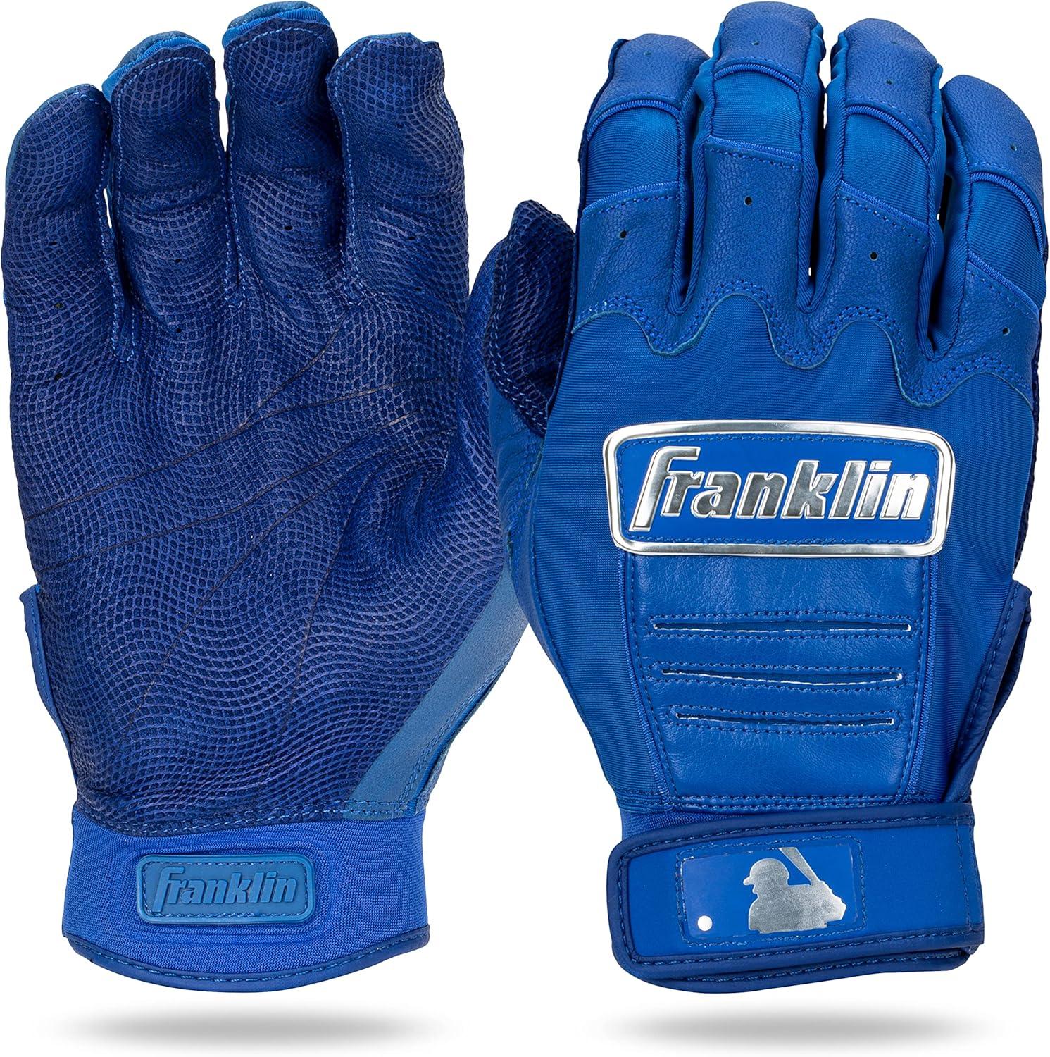 imageFranklin Sports MLB Baseball Batting Gloves  CFX Pro Adult  Youth  Baseball  Softball  Multiple Sizes  ColorsChrome Royal