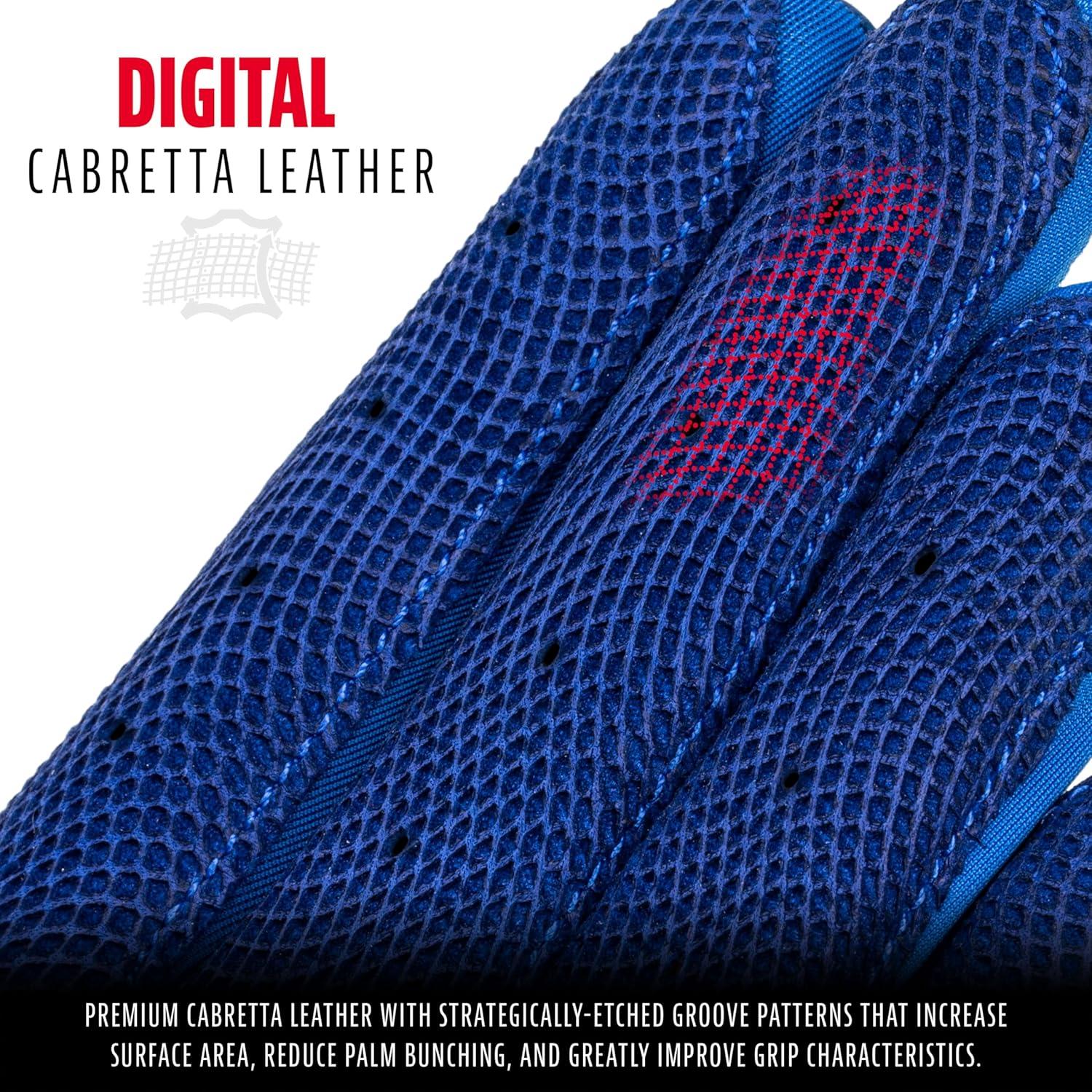 imageFranklin Sports MLB Baseball Batting Gloves  CFX Pro Adult  Youth  Baseball  Softball  Multiple Sizes  ColorsChrome Royal