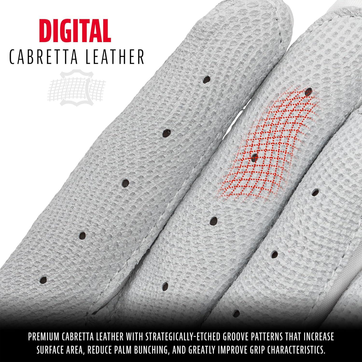 imageFranklin Sports MLB Baseball Batting Gloves  CFX Pro Adult  Youth  Baseball  Softball  Multiple Sizes  ColorsChrome White