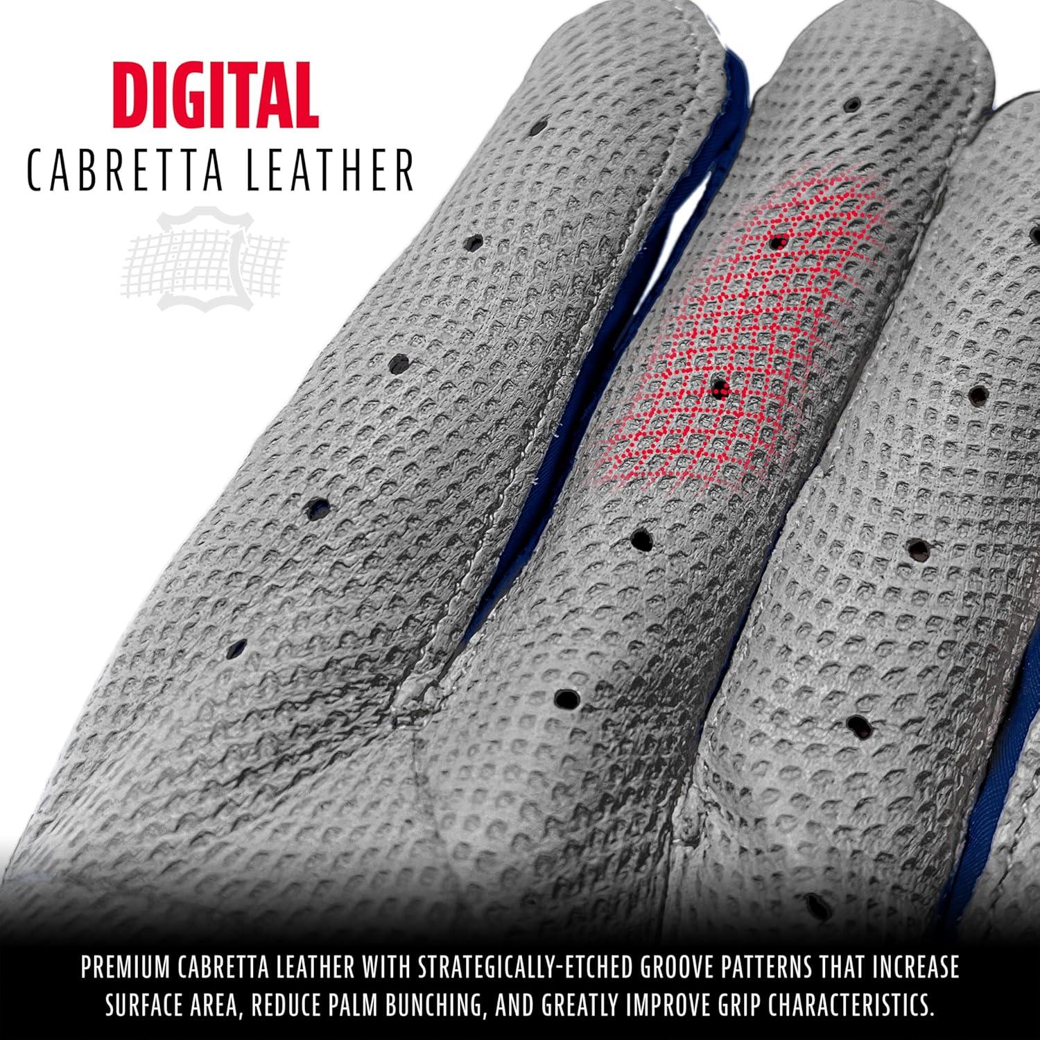 imageFranklin Sports MLB Baseball Batting Gloves  CFX Pro Adult  Youth  Baseball  Softball  Multiple Sizes  ColorsGrayNavy