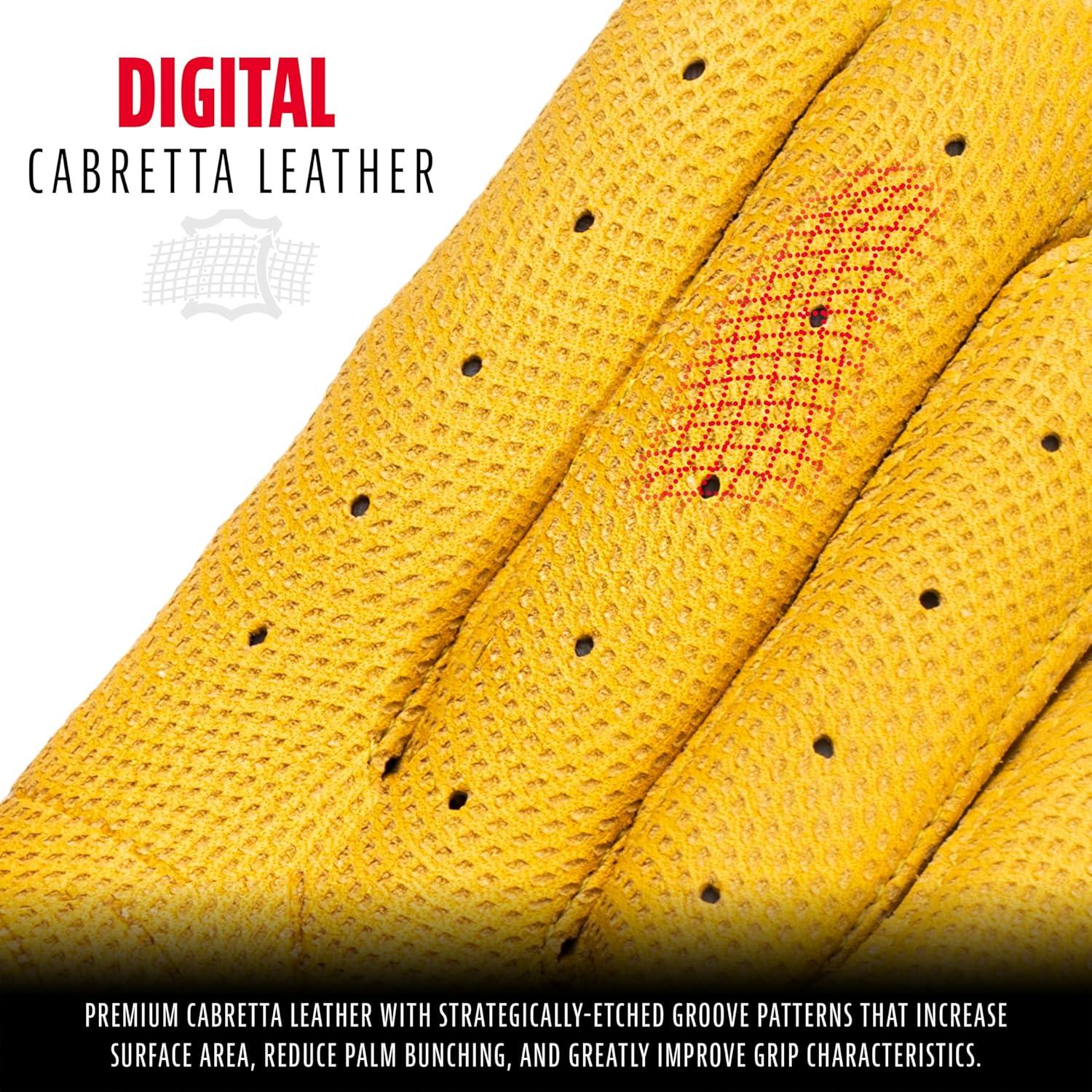 imageFranklin Sports MLB Baseball Batting Gloves  CFX Pro Adult  Youth  Baseball  Softball  Multiple Sizes  ColorsHighlight Yellow