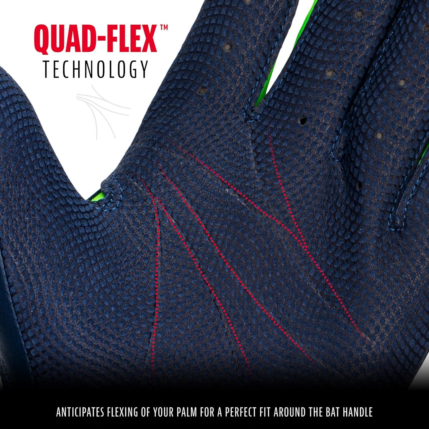 imageFranklin Sports MLB Baseball Batting Gloves  CFX Pro Adult  Youth  Baseball  Softball  Multiple Sizes  ColorsNavyGreen