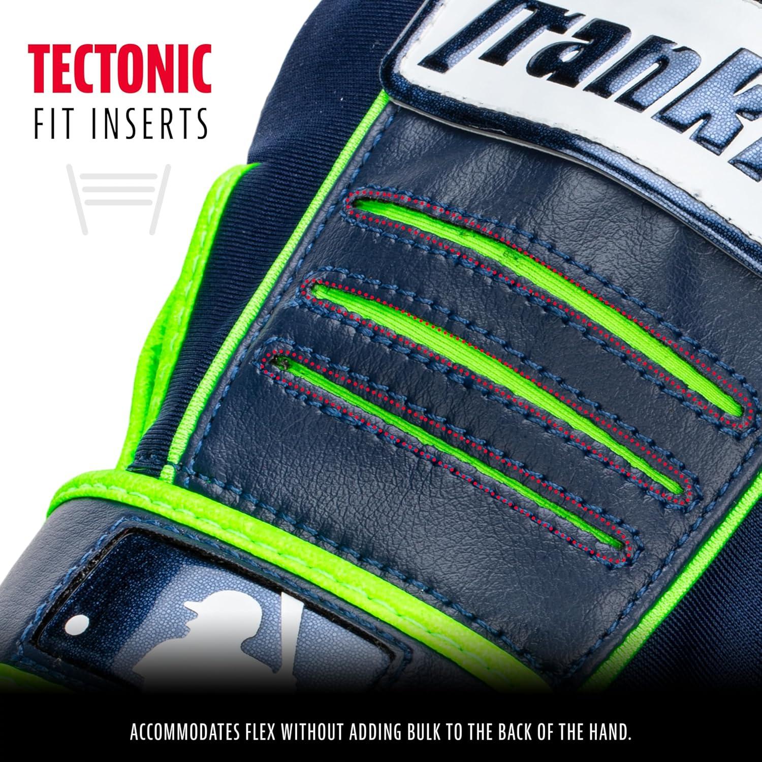 imageFranklin Sports MLB Baseball Batting Gloves  CFX Pro Adult  Youth  Baseball  Softball  Multiple Sizes  ColorsNavyGreen