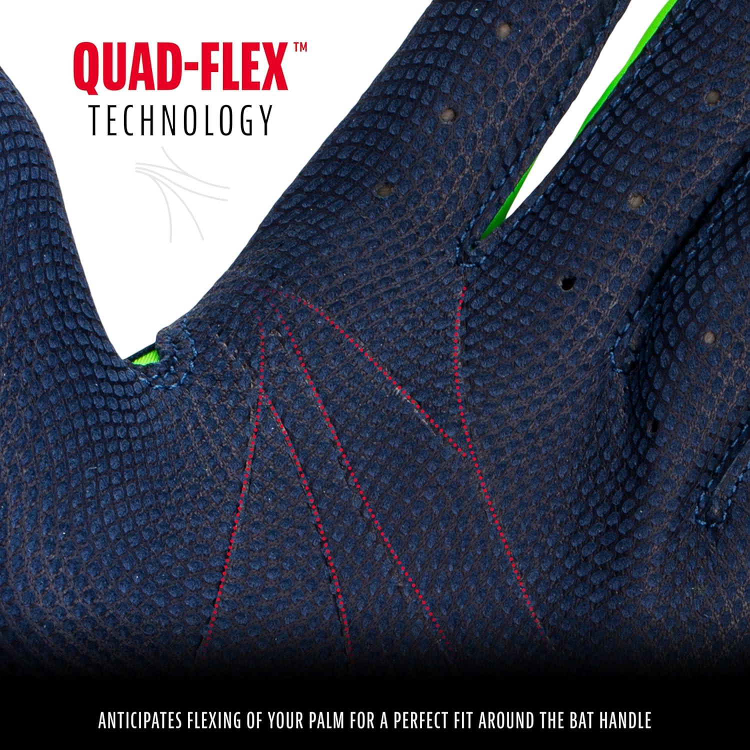 imageFranklin Sports MLB Baseball Batting Gloves  CFX Pro Adult  Youth  Baseball  Softball  Multiple Sizes  ColorsNavyGreen