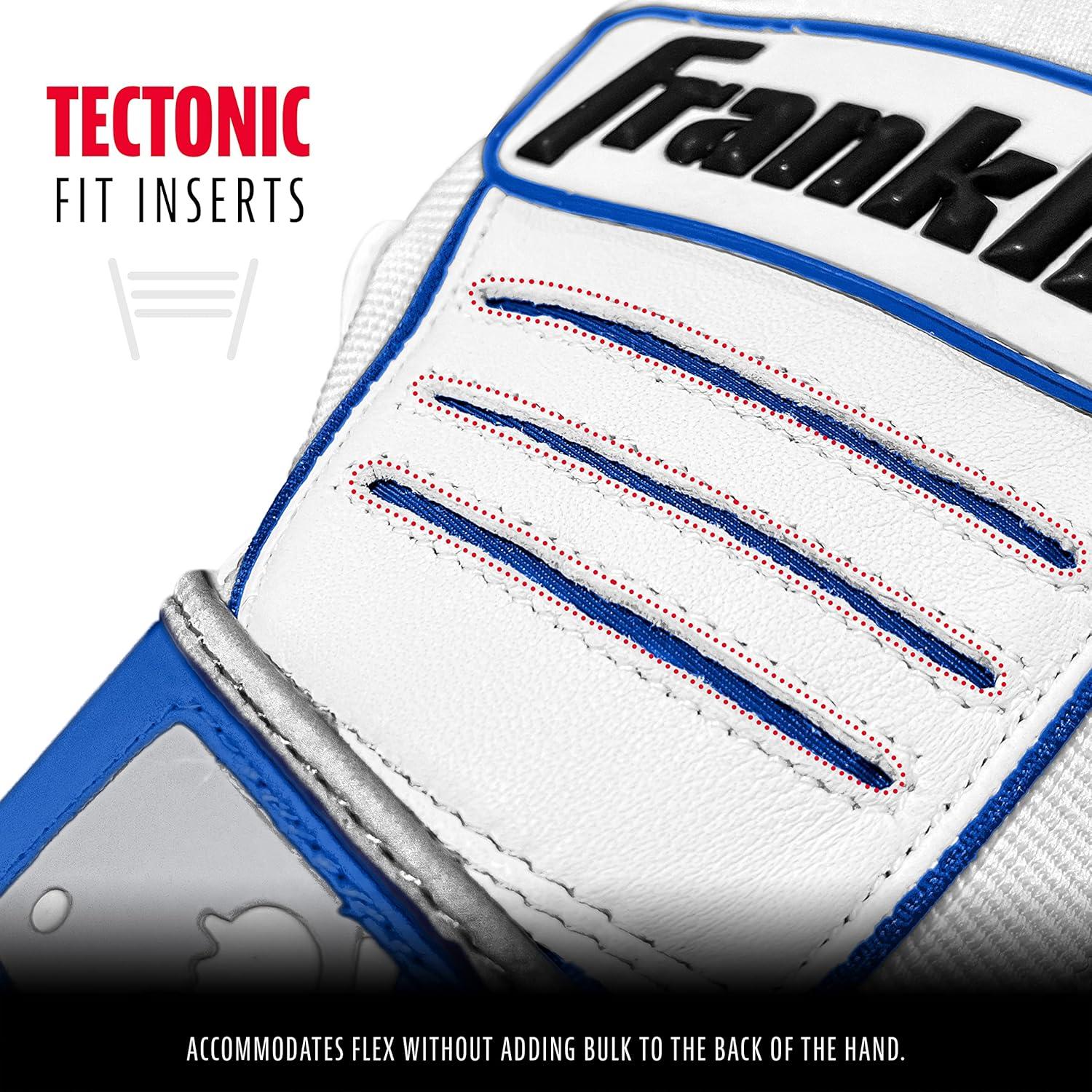 imageFranklin Sports MLB Baseball Batting Gloves  CFX Pro Adult  Youth  Baseball  Softball  Multiple Sizes  ColorsPearlRoyal