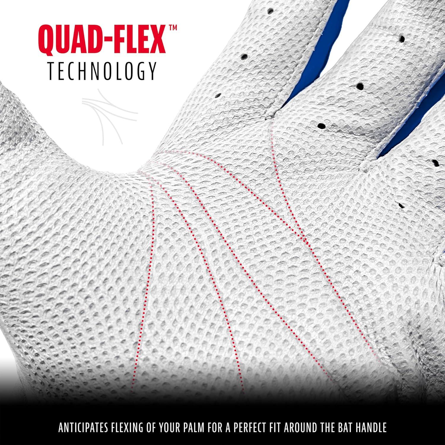 imageFranklin Sports MLB Baseball Batting Gloves  CFX Pro Adult  Youth  Baseball  Softball  Multiple Sizes  ColorsPearlRoyal