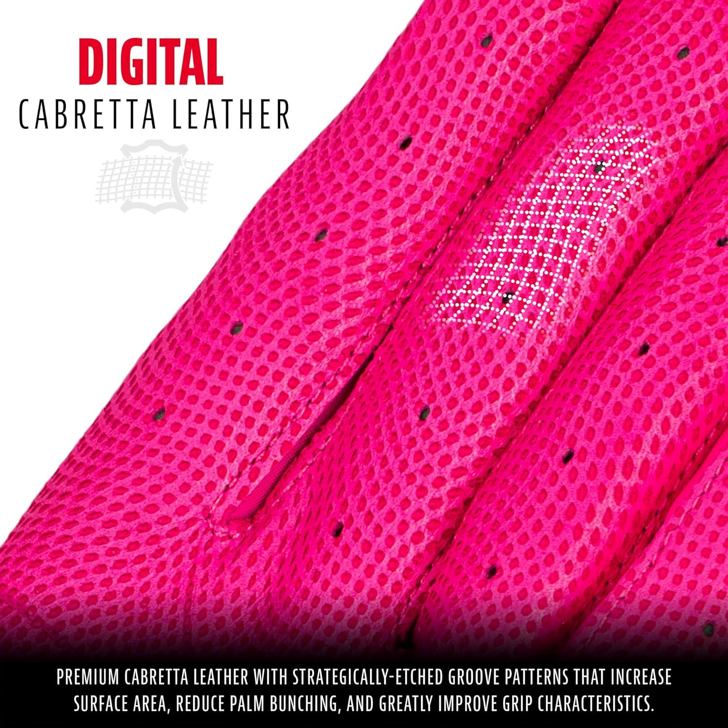 imageFranklin Sports MLB Baseball Batting Gloves  CFX Pro Adult  Youth  Baseball  Softball  Multiple Sizes  ColorsPink Highlight