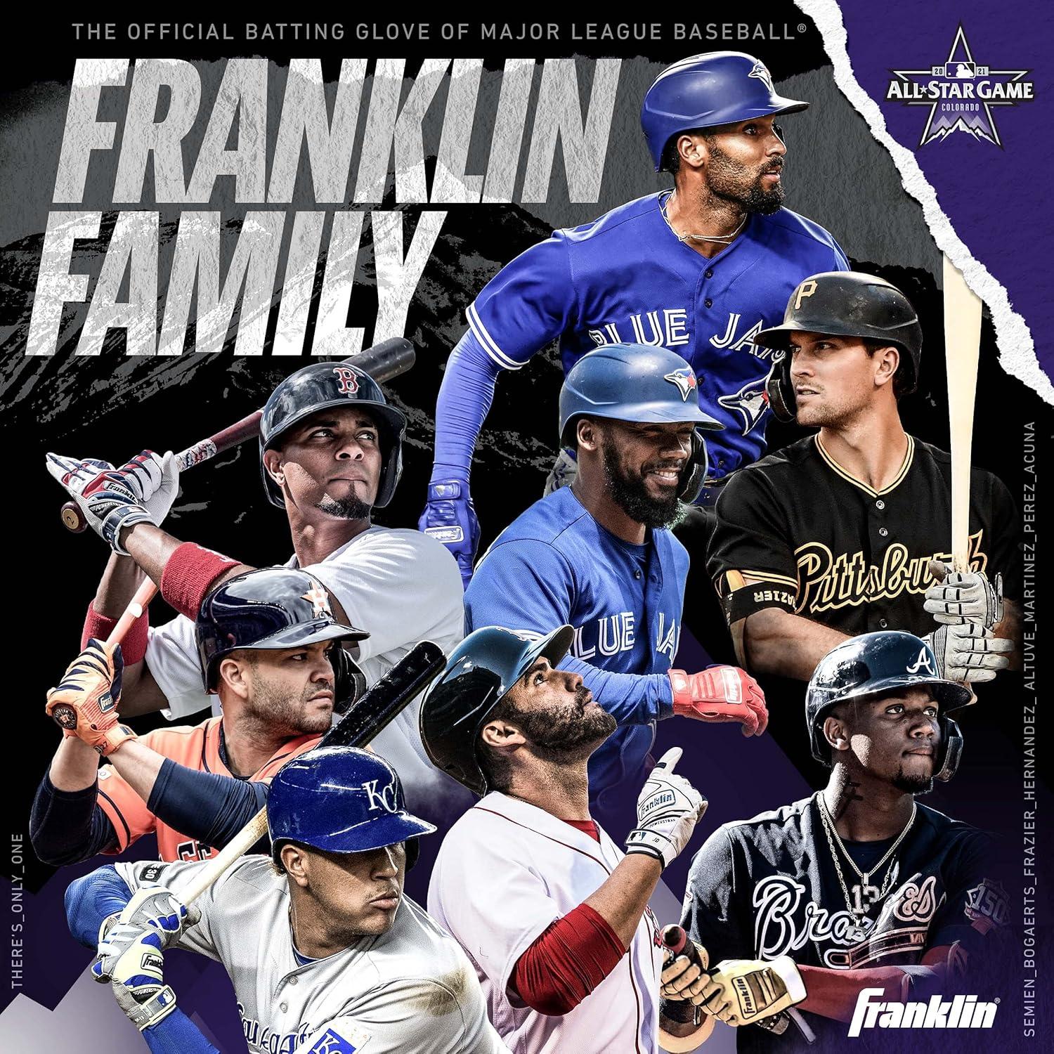 imageFranklin Sports MLB Baseball Batting Gloves  CFX Pro Adult  Youth  Baseball  Softball  Multiple Sizes  ColorsPurple