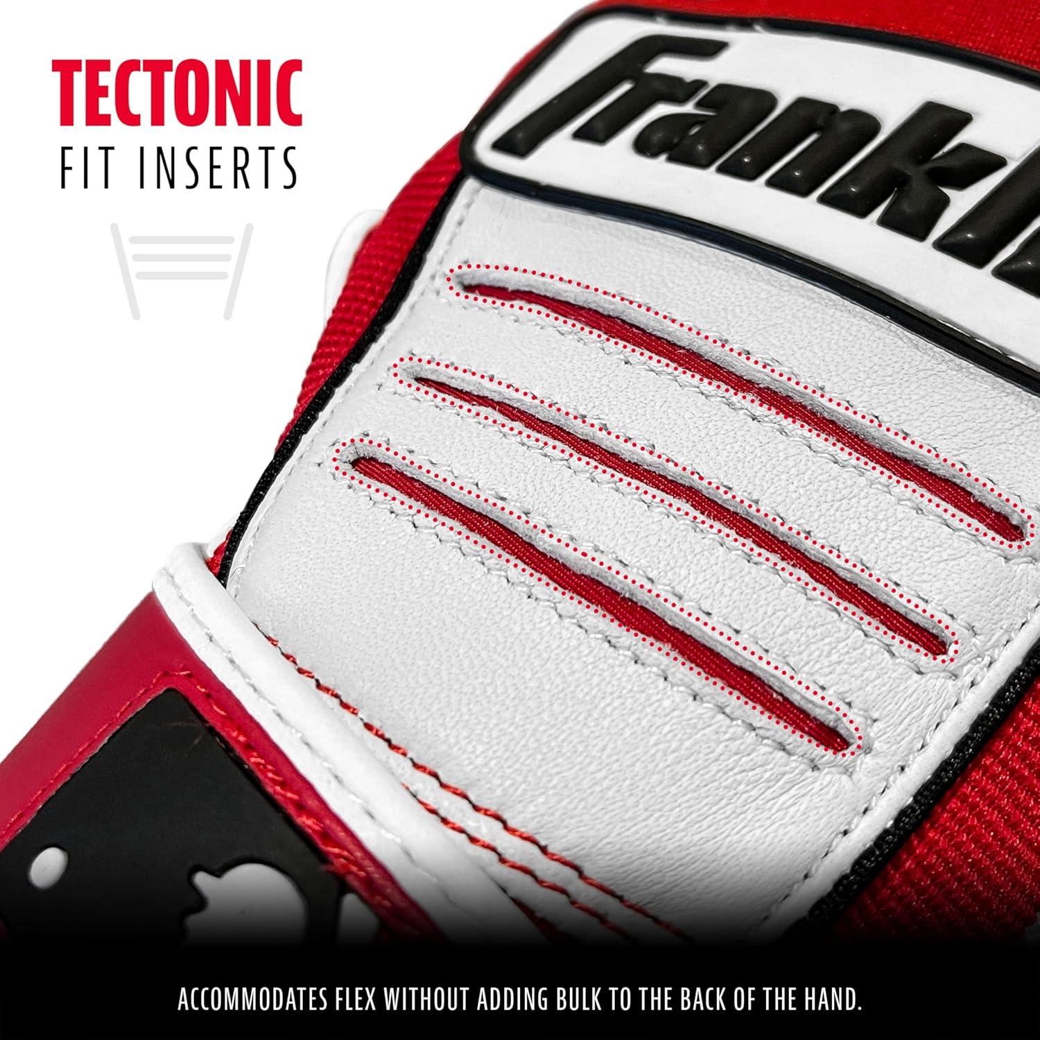 imageFranklin Sports MLB Baseball Batting Gloves  CFX Pro Adult  Youth  Baseball  Softball  Multiple Sizes  ColorsRedPearl