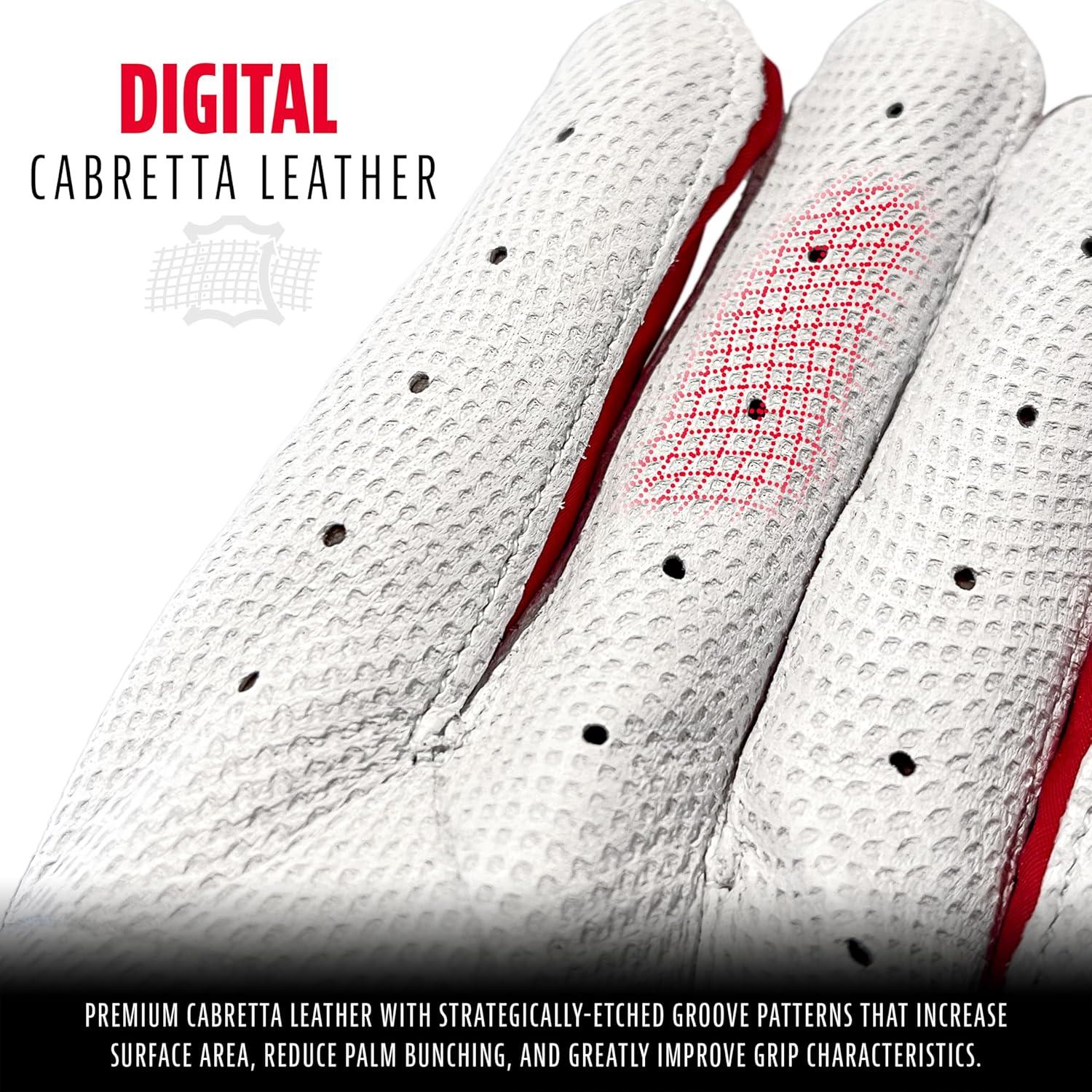 imageFranklin Sports MLB Baseball Batting Gloves  CFX Pro Adult  Youth  Baseball  Softball  Multiple Sizes  ColorsRedPearl