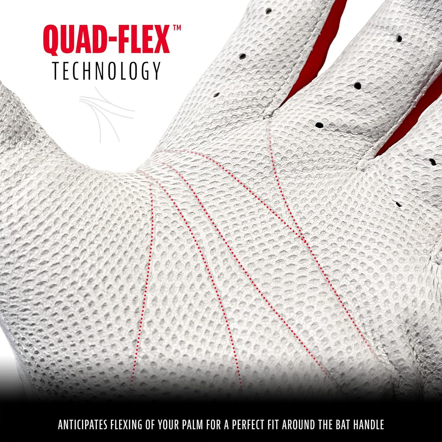 imageFranklin Sports MLB Baseball Batting Gloves  CFX Pro Adult  Youth  Baseball  Softball  Multiple Sizes  ColorsRedPearl