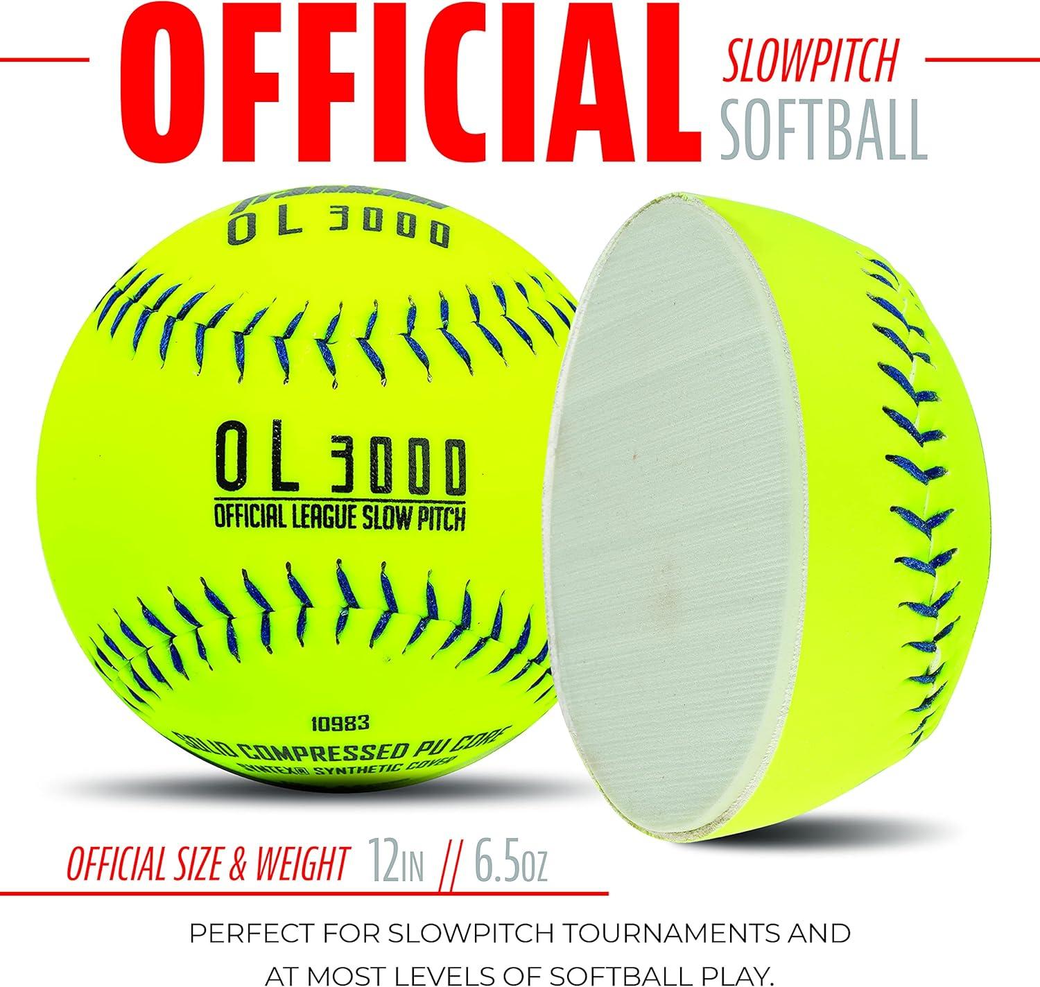 imageFranklin Sports Official Size Softballs 12quot Softballs Slowpitch Tournament Softballs Great for Practice Training Official Size Weight 1 Pack