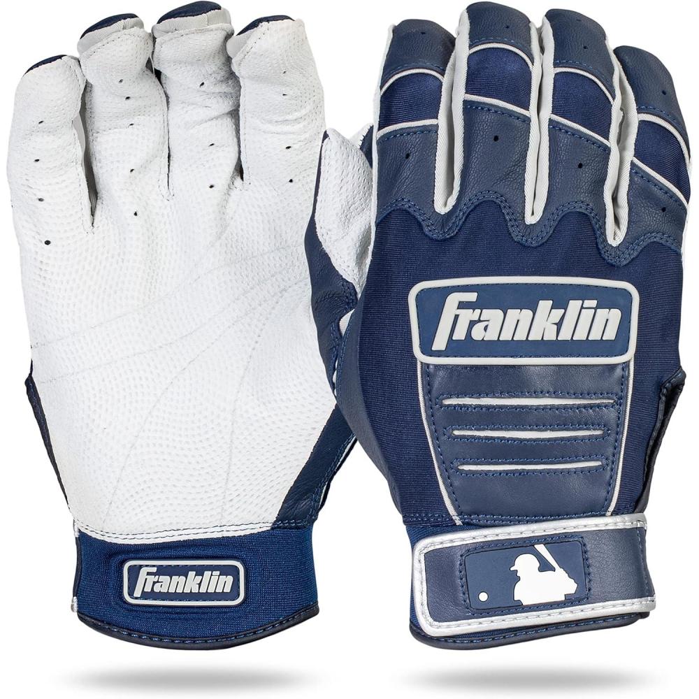 imageFranklin Sports MLB Baseball Batting Gloves  CFX Pro Adult  Youth  Baseball  Softball  Multiple Sizes  ColorsNavyPearl