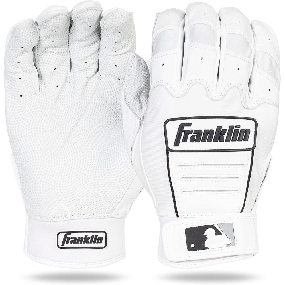 imageFranklin Sports MLB Baseball Batting Gloves  CFX Pro Adult  Youth  Baseball  Softball  Multiple Sizes  ColorsPearlWhiteBlack