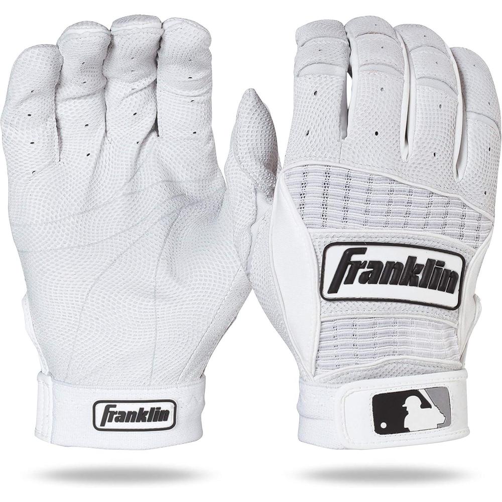 imageFranklin Sports MLB Batting Gloves Neo Classic II Adult Batting Gloves Pair Baseball SoftballPearlWhite