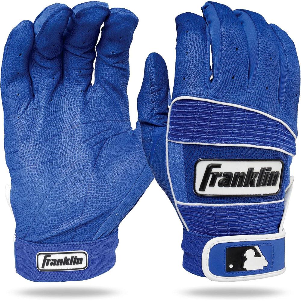 imageFranklin Sports MLB Batting Gloves  Neo Classic II  Adult Batting Gloves Pair  Baseball  SoftballRoyalRoyal