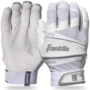 Franklin Sports Fastpitch Freeflex Series Softball Batting Gloves(White/White)