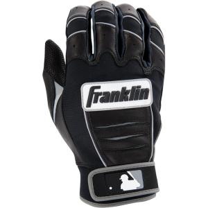 Franklin Sports MLB Baseball Batting Gloves – CFX Pro Adult + Youth – Baseball + Softball – Multiple Sizes + Colors(Black/Black)